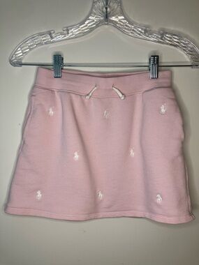 Polo Ralph Lauren Pink Pony Terry Skirt | Girls Large 12-14 | Preppy Sweat